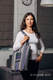 Sac à bandoulière en retailles d’écharpes (100 % coton) - SMOKY - LILAC - taille standard 37 cm x 37 cm #babywearing