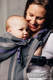 LennyGo Ergonomische Tragehilfe, Größe Baby, Kreuzköper-Bindung, 100% Baumwolle - SMOKY - LILAC  #babywearing