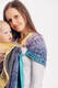 Żakardowa chusta kółkowa do noszenia dzieci, 100% bawełna - SYMFONIA  - RAJSKI WSCHÓD SŁOŃCA - standard 1.8m #babywearing