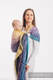 Żakardowa chusta kółkowa do noszenia dzieci, bawełna, ramię bez zakładek - SYMFONIA - RAJSKI WSCHÓD SŁOŃCA - standard 1.8m #babywearing