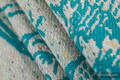 Baby Wrap, Jacquard Weave 64% cotton, 36% silk - HORIZON'S VERGE - ATLANTIS - size XL #babywearing