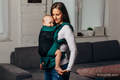 My First Baby Carrier - LennyUpGrade with Mesh, Standard Size, herringbone weave (75% cotton, 25% polyester) - EMERALD #babywearing