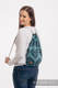Sackpack made of wrap fabric (100% cotton) - FOLK HEARTS - MIDSUMMER NIGHT - standard size 32cmx43cm #babywearing