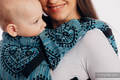 LennyUpGrade Carrier, Standard Size, jacquard weave 100% cotton - FOLK HEARTS - MIDSUMMER NIGHT #babywearing