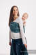 Baby Wrap, Jacquard Weave (100% cotton) - FOLK HEARTS - MIDSUMMER NIGHT - size XS #babywearing