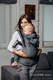 LennyGo Meine Erste Ergonomische Tragehilfe - GRAPHITE, Größe  Baby, Fischgrätmuster, 100% Baumwolle  #babywearing