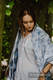 Chal confeccionado con tejido de fular (100% algodón) - MAGNOLIA BLUE OPAL #babywearing