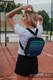 Sac à dos/Sac à bandoulière 2en1 SPORTY  (56% coton, 44% viscose) - BIG LOVE ATMOSPHERE (grade B) #babywearing