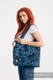 Bolso hecho de tejido de fular (100% algodón) - CLOCKWORK PERPETUUM - talla estándar 37 cm x 37 cm #babywearing