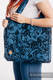 Sac à bandoulière en retailles d’écharpes (100 % coton) - CLOCKWORK PERPETUUM - taille standard 37 cm x 37 cm #babywearing