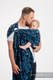 Ringsling, Jacquard Weave (100% cotton) - with gathered shoulder - CLOCKWORK PERPETUUM - long 2.1m #babywearing