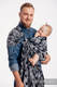 Bandolera de anillas, tejido Jacquard (100% algodón) - con plegado simple - GRIS CAMO - standard 1.8m #babywearing