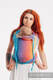 WRAP-TAI carrier Mini with hood/ jacquard twill / 100% cotton / PEACOCK’S TAIL - SUNSET  #babywearing