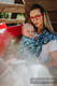 Baby Wrap, Jacquard Weave (100% cotton) - PLAYGROUND - BLUE - size XS #babywearing