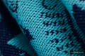 Baby Wrap, Jacquard Weave (100% cotton) - PLAYGROUND - BLUE - size M (grade B) #babywearing