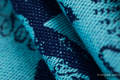 Fular, tejido jacquard (100% algodón) - PLAYGROUND - BLUE  - talla XS #babywearing