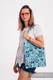 Shopping bag made of wrap fabric (100% cotton) - PLAYGROUND - BLUE  #babywearing