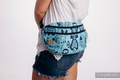 Riñonera hecha de tejido de fular, talla grande (100% algodón) - PLAYGROUND - BLUE  #babywearing