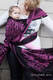 Baby Wrap, Jacquard Weave (100% cotton) - Speed Purple & Black - size M #babywearing