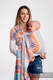 Sling, jacquard (100 % coton) - avec épaule sans plis - LITTLE HERRINGBONE MANDARIN HEAVEN - standard 1.8m #babywearing