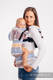 LennyGo Ergonomische Tragehilfe, Größe Toddler, Fischgrätmuster, 100% Baumwolle - LITTLE HERRINGBONE ORANGE BLOSSOM  #babywearing