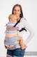 LennyUpGrade Tragehilfe, Größe Standard, Fischgrätmuster, 100% Baumwolle - LITTLE HERRINGBONE ORANGE BLOSSOM  #babywearing