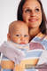 WRAP-TAI Tragehilfe Mini mit Kapuze/ Fischgrätmuster / 100% Baumwolle / LITTLE HERRINGBONE ORANGE BLOSSOM  #babywearing