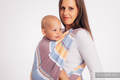 Baby Wrap, Herringbone Weave (100% cotton) - LITTLE HERRINGBONE ORANGE BLOSSOM - size XS #babywearing