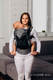 LennyGo Mochila ergonómica de malla Línea Básica - GRAPHITE -  talla bebé, tejido Herringbone, 86% algodón, 14% poliéster #babywearing