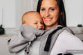 LennyGo Porte-bébé en maille ergonomique de la gamme de base - CALCITE -  taille toddler, satin, 86 % coton, 14% polyester #babywearing