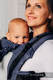 LennyGo Porte-bébé en maille ergonomique de la gamme de base - JEANS - taille bébé, satin, 86 % coton, 14% polyester #babywearing
