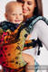 LennyGo Porte-bébé ergonomique, taille toddler, jacquard 100 % coton, DRAGONFLY RAINBOW DARK #babywearing