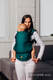 Mochila LennyUpGrade, talla estándar, tejido de espiga 100% algodón - BASIC LINE EMERALD #babywearing