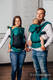 My First Baby Carrier - LennyGo, Baby Size, herringbone weave 100% cotton - EMERALD #babywearing