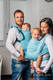 Fular Línea Básica, tejido Herringbone (100% algodón) - LITTLE HERRINGBONE TURQUOISE - talla XS #babywearing