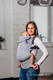 LennyGo Porte-bébé ergonomique de la gamme de base - LITTLE HERRINGBONE GRIS, taille bébé, tissage herringbone, 100% coton #babywearing