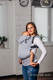 LennyGo Porte-bébé ergonomique de la gamme de base - LITTLE HERRINGBONE GRIS, taille bébé, tissage herringbone, 100% coton #babywearing