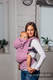LennyGo Porte-bébé ergonomique de la gamme de base - LITTLE HERRINGBONE PURPLE , taille bébé, tissage herringbone, 100% coton #babywearing