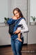 LennyGo Mochila ergonómica de malla Línea Básica - COBALT -  talla bebé, tejido Herringbone, 86% algodón, 14% poliéster #babywearing