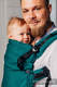 Porte-bébé LennyUpGrade, taille standard, tissage herringbone 100% coton -  BASIC LINE EMERALD #babywearing