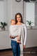Basic Line Ring Sling - ALABASTER - 100% Cotton - Jacquard Weave -  with gathered shoulder - standard 1.8m #babywearing