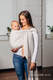 Chusta kółkowa do noszenia dzieci - ALABASTER, tkana splotem żakardowym - bawełniana - ramię bez zakładek - standard 1.8m #babywearing