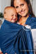 Chusta kółkowa do noszenia dzieci - KOBALT, splot jodełkowy- bawełniana - ramię bez zakładek - long 2.1m (drugi gatunek) #babywearing