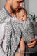 Chusta kółkowa do noszenia dzieci - KSIĘŻYCOWY KAMIEŃ, tkana splotem żakardowym - bawełniana - ramię bez zakładek - standard 1.8m #babywearing
