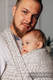 Basic Line Baby Sling - ALABASTER, Jacquard Weave, 100% cotton, size S #babywearing