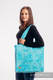 Shoulder bag made of wrap fabric (96% cotton, 4% metallised yarn) - TWINKLING STARS - PERSEIDS - standard size 37cmx37cm #babywearing