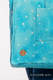 Sac à bandoulière en retailles d’écharpes (96% coton, 4% fil métallisé) - TWINKLING STARS - PERSEIDS - taille standard 37 cm x 37 cm #babywearing