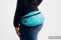 Waist Bag made of woven fabric, (96% cotton, 4% metallised yarn) - TWINKLING STARS - PERSEIDS #babywearing