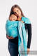 Żakardowa chusta kółkowa do noszenia dzieci, 96% bawełna, 4% przędza metalizowana - MIGOCZĄCE GWIAZDY - PERSEIDY - standard 1.8m #babywearing