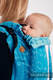 Nosidło Klamrowe ONBUHIMO  z tkaniny żakardowej, (72% bawełna, 28% jedwab), rozmiar standard - HORMONY MIŁOŚCI - LOVE OCEAN #babywearing